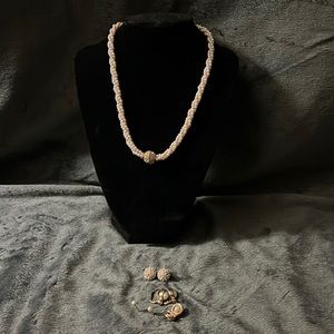 Necklace and earrings